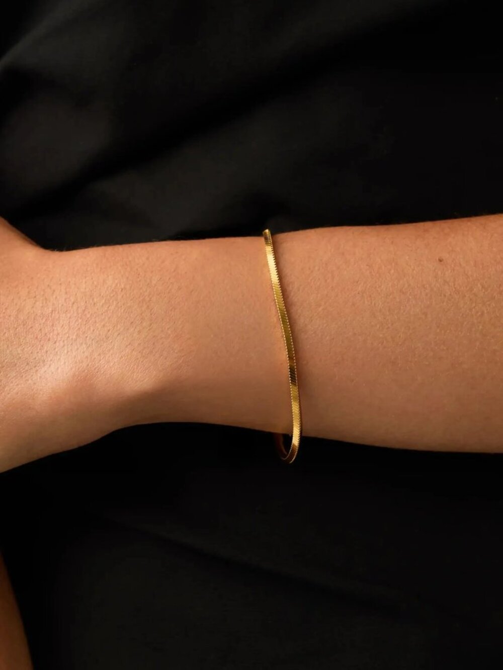 Missoma Lucy Williams Square Snake Chain Bracelet